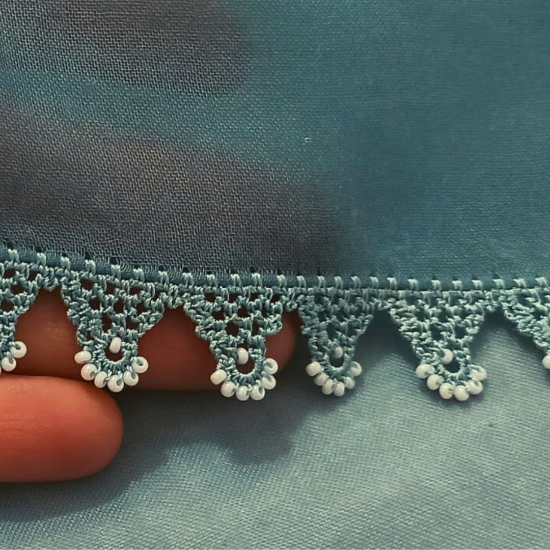 Sabırlı Parmakların Modası Boncuklu İğne Oyası